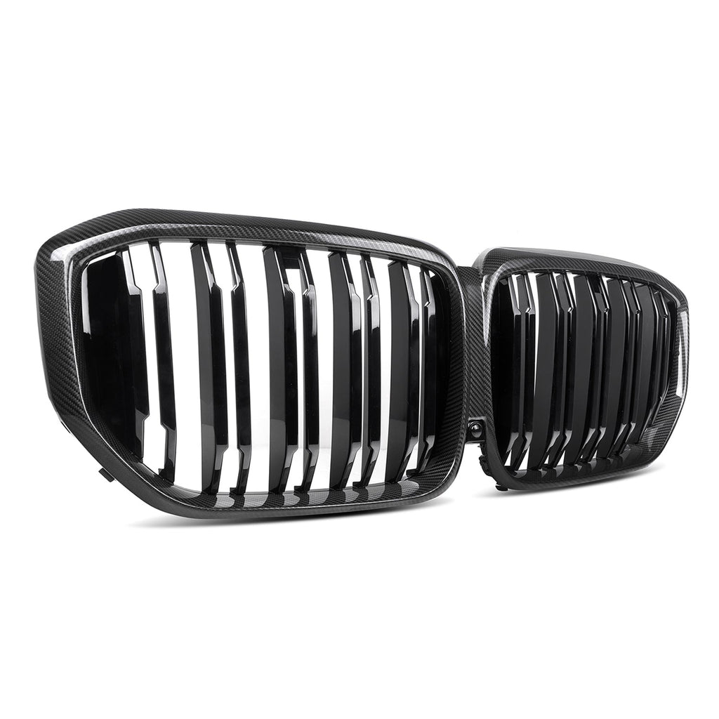 MHC+ BMW G05 LCI X5 Dual Slat Pre Preg Carbon Fibre Front Grille