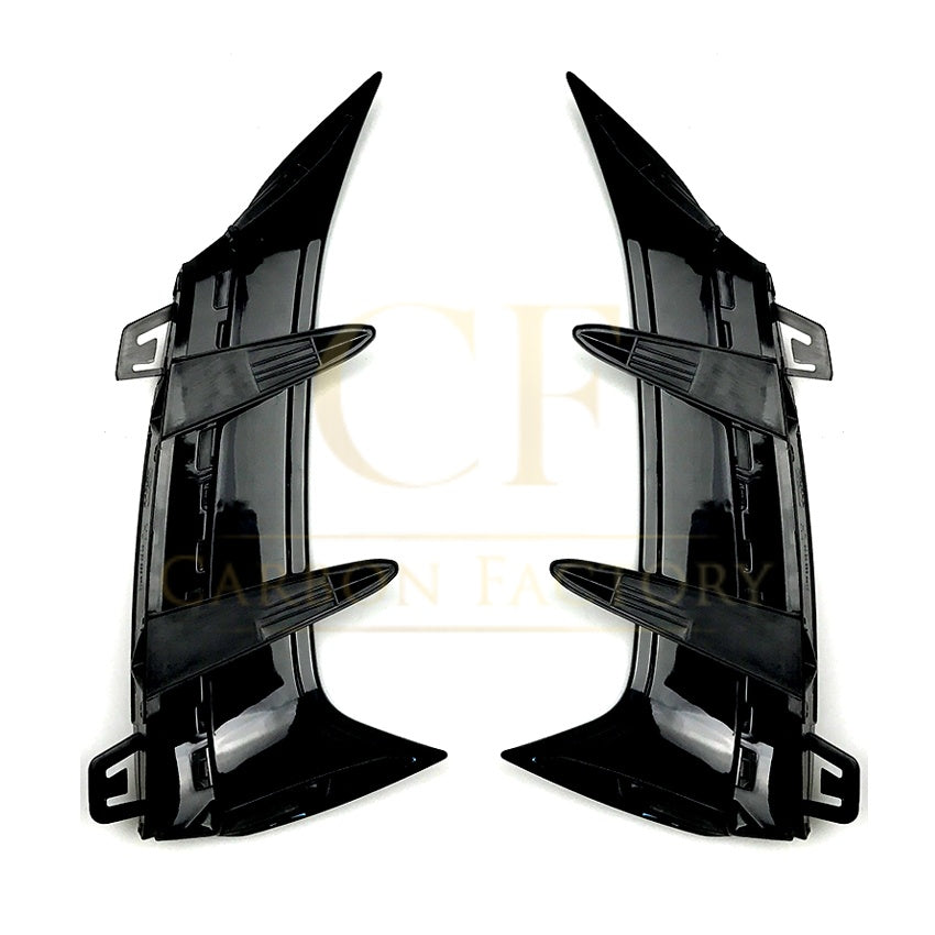 Gloss Black Rear Bumper Trims for Mercedes Benz W177 A Class Hatchback 18-25