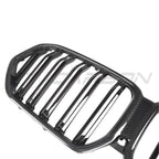 BMW X6 G06 & X6M F96 2019-2022 DOUBLE SLAT PRE-PREG CARBON FIBRE GRILLE