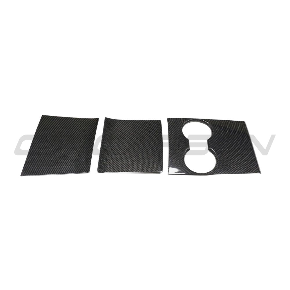 TESLA MODEL 3 2017-2023 CARBON FIBRE CENTRE CONSOLE ADD ON