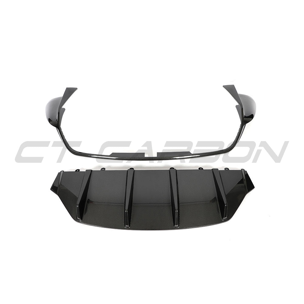 PORSCHE TAYCAN / TAYCAN 4 / TAYCAN 4S / TAYCAN GTS 2019+ CARBON FIBRE DIFFUSER
