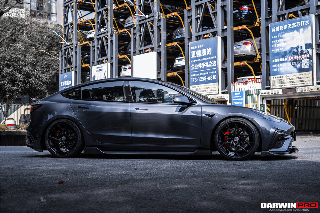 DARWINPRO - TESLA MODEL 3 IMP PERFORMANCE PARTIAL CARBON FIBER FRONT BUMPER