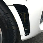 Gloss Black Front Bumper Trims for Mercedes Benz W205 C Class 19-21