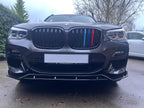 MP Style Gloss Black Front Splitter for BMW G01 X3 G02 X4 Pre-LCI 18-21