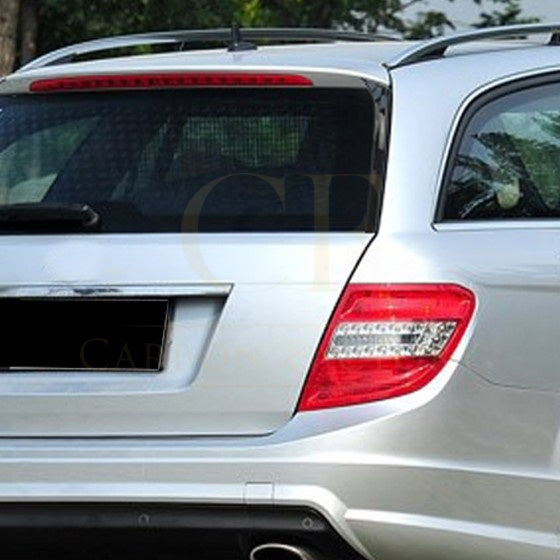 Gloss Black Side Spoiler for Mercedes Benz W204 C Class & C63 Estate 07-14
