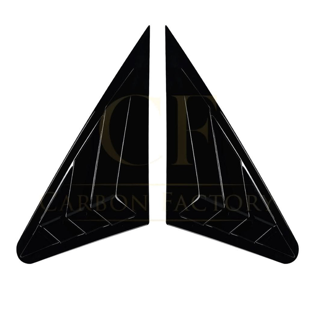 Gloss Black Window Louver Vents for Audi A3 8V S3 Saloon 13-20