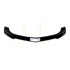V Style Gloss Black Front Splitter for Mercedes Benz W204 C Class AMG Model 11-14