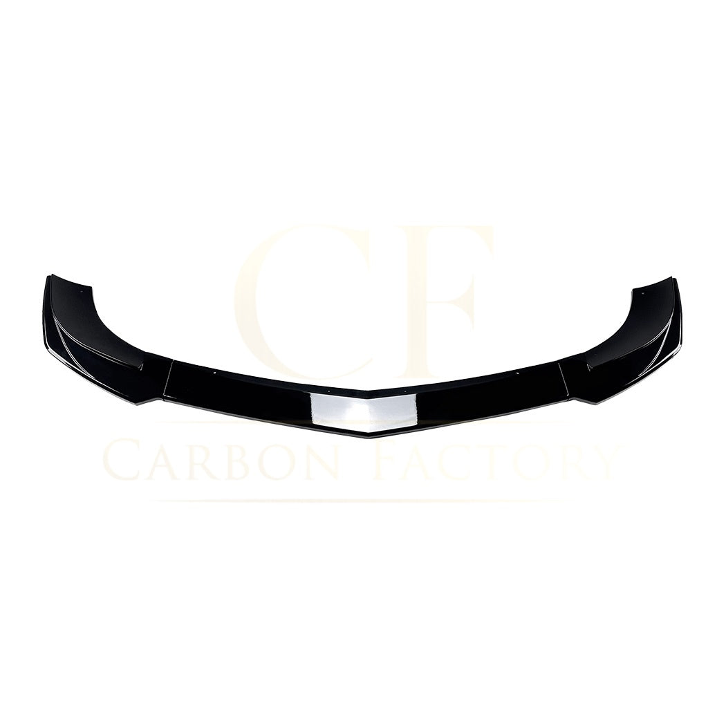 V Style Gloss Black Front Splitter for Mercedes Benz W204 C Class AMG Model 11-14