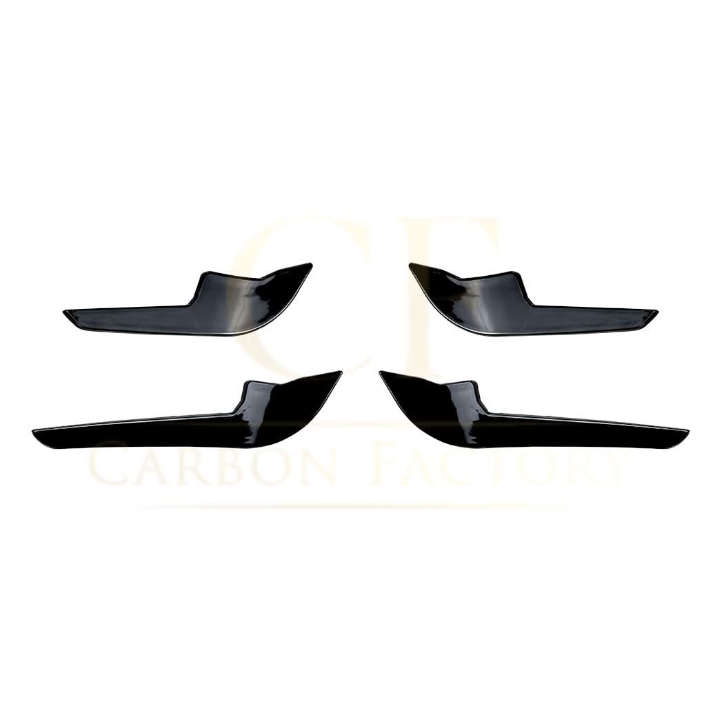 Gloss Black Front Canards for Audi 8Y RS3 20-24