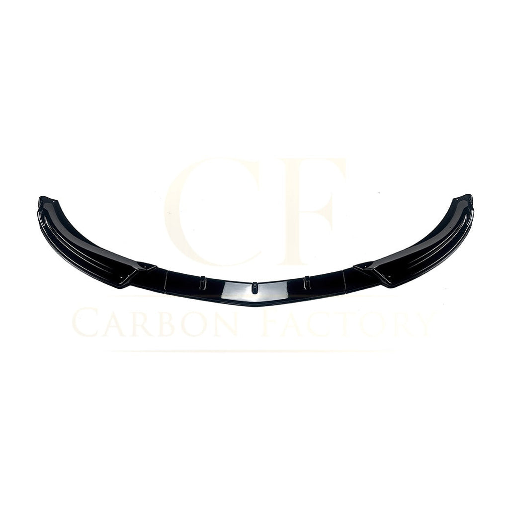 V Style Gloss Black Front Splitter for Mercedes Benz W204 C Class Standard Model 08-10