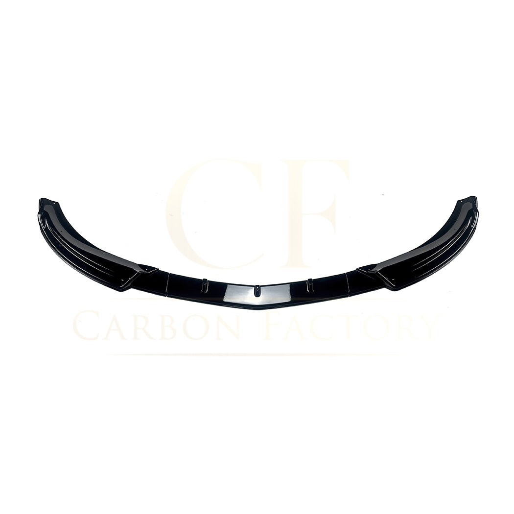 V Style Gloss Black Front Splitter for Mercedes Benz W204 C Class Standard Model 08-10