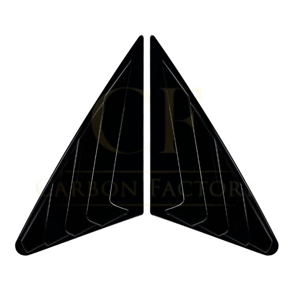 Gloss Black Window Louver Vents for Audi A3 8Y Saloon 20-Present
