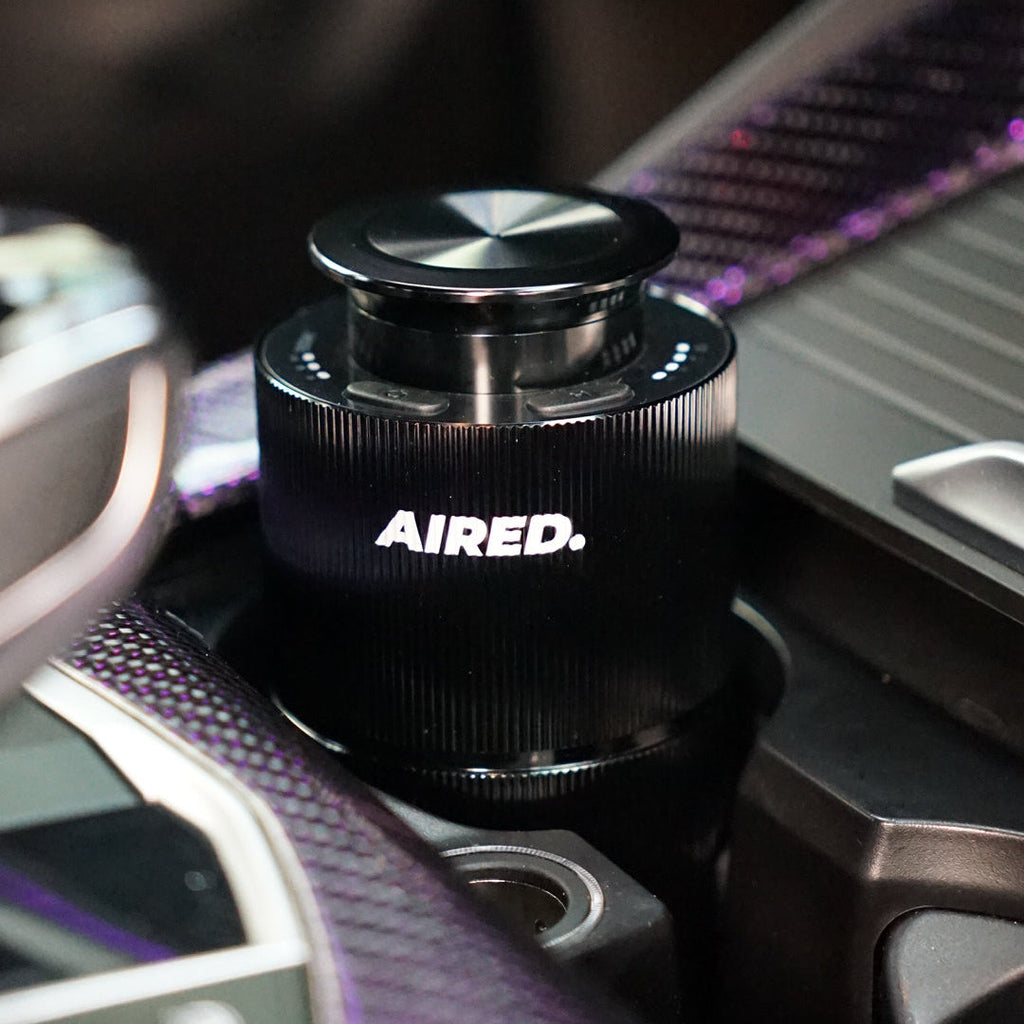 PRO1 In-Car / Home Mini Luxury Electronic Rechargeable Essential Oils Diffuser By AIRED. (BLACK)