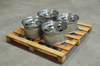 Set of JR15 16x8 ET25 4x108 Silver Machined Face