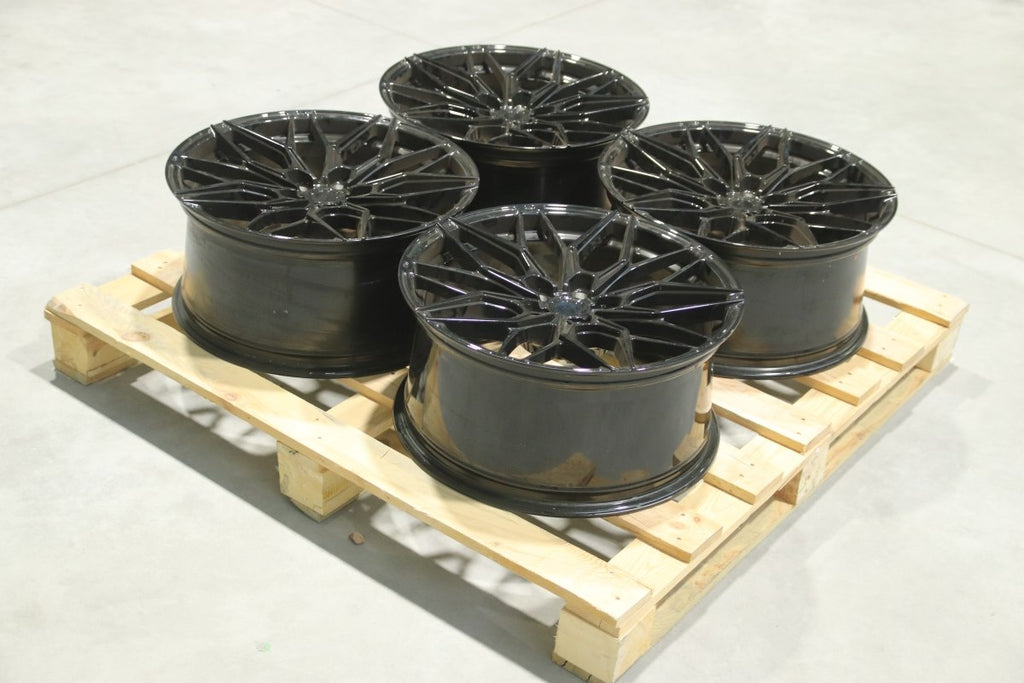 Set of JR46 19x9 ET23 5x112 Gloss Black