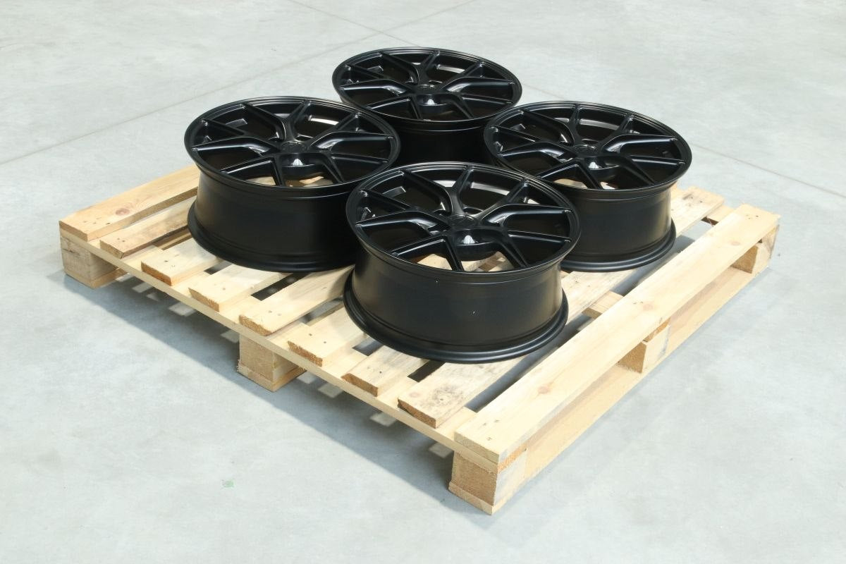 Set of SL01 18x8 ET29 + 18x8 ET40 5x114,3 Matt Black
