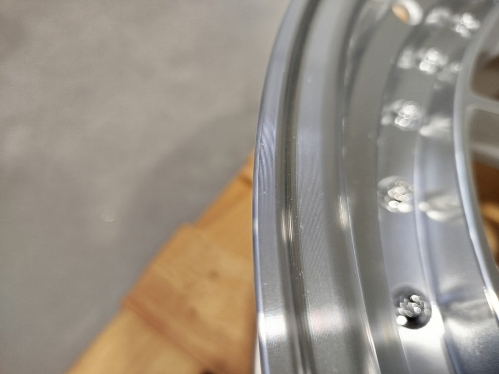 Set of JR40 19x9,5 ET22 + 19x11 ET22 5x114,3 Silver Machined Face
