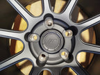 Set of SL04 18x8 ET20 5x114,3 Matt Gun Metal