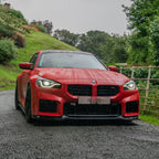 V Style Gloss Black Front Splitter for BMW G87 M2 23-Present