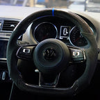 Volkswagen Golf MK7 / MK7.5 GTI / GTD / R-Line / R Carbon Fibre Steering Wheel (CUSTOM / 2013 - 2020 Models)