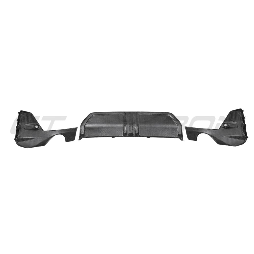 BMW 3 SERIES G20/G21 2022+ LCI CARBON FIBRE DIFFUSER - ROUND TIPS - MP