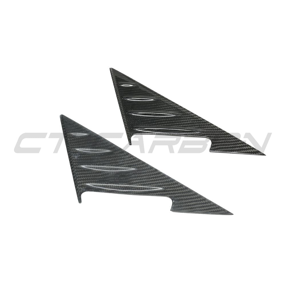 BMW G22/G23/G26 4 SERIES 2021+ DRY CARBON FIBRE MIRROR PILLAR TRIM