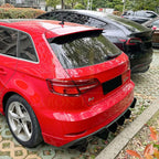 V Style Gloss Black Diffuser for Audi S3 8V Hatchback 17-20