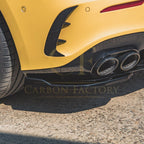 Gloss Black Rear Bumper Spats for Mercedes Benz W177 A35 A45 Hatchback 18-25