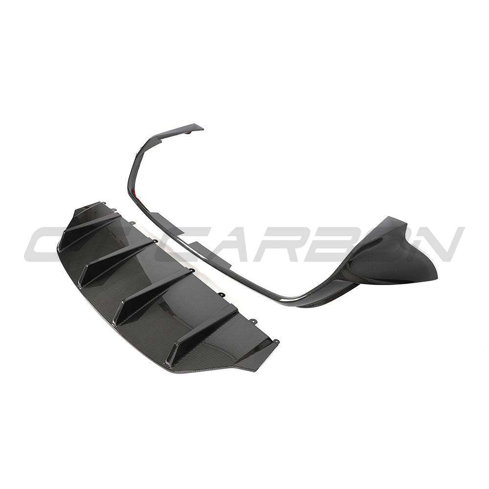 PORSCHE TAYCAN / TAYCAN 4 / TAYCAN 4S / TAYCAN GTS 2019+ CARBON FIBRE DIFFUSER