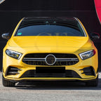 Gloss Black Canards for Mercedes Benz W177 A Class AMG 18-25 (Replacement)