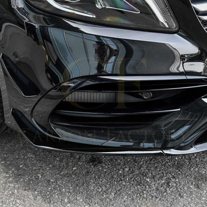 AMG Gloss Black Canards Winglets Splitter (7 Pieces) for Mercedes Benz W176 A Class 16-18