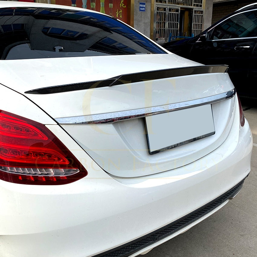 Brabus Style Gloss Black Boot Spoiler for Mercedes Benz W205 C Class Saloon 15-21