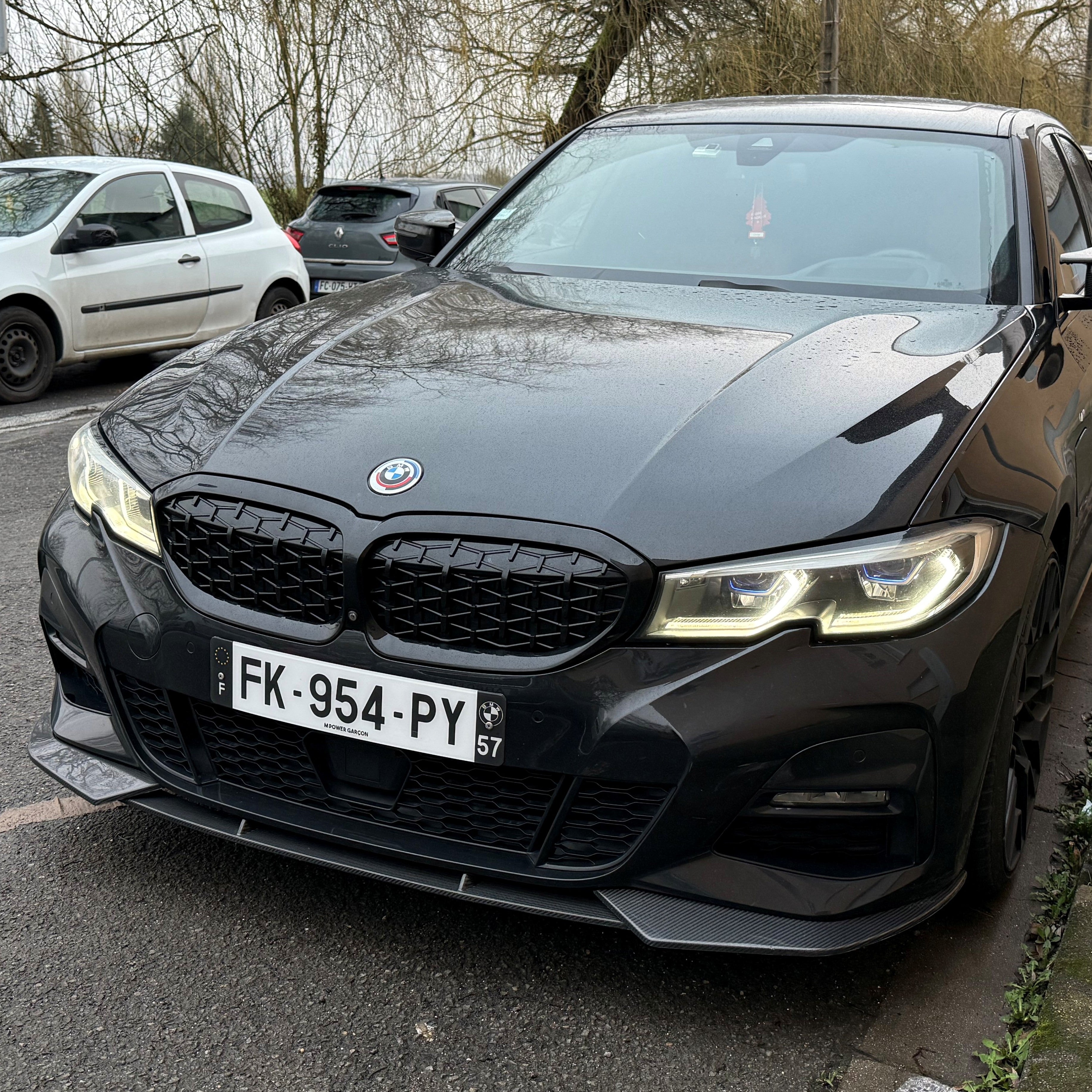 CF Style Carbon Fibre Front Splitter for BMW G20 G21 3 Series Pre-LCI M Sport 19-22