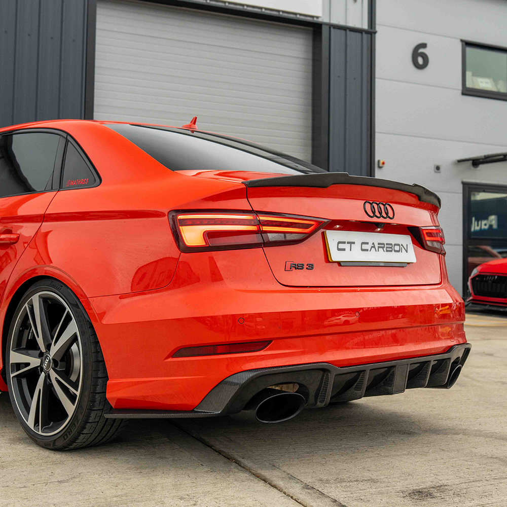 AUDI A3 S3 RS3 8V SALOON CARBON FIBRE SPOILER - V1