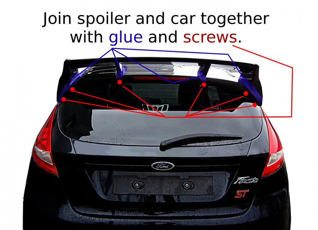 Roof Spoiler (Focus RS Look) Ford Fiesta MK7