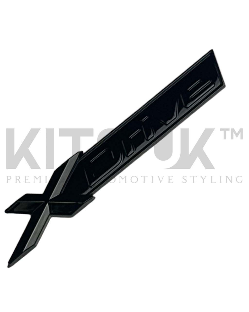BMW XDrive Black Replacement Badge | Gloss Black Emblem