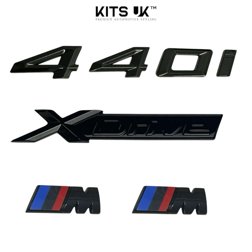 BMW XDrive Black Badge Package | Gloss Black De-Chrome Kit