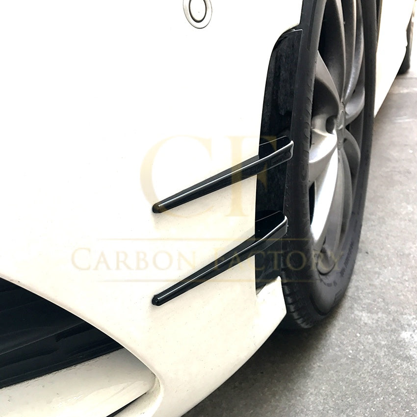 Type 2 Gloss Black Front Canards for Mercedes Benz W177 A Class AMG & A35 18-22