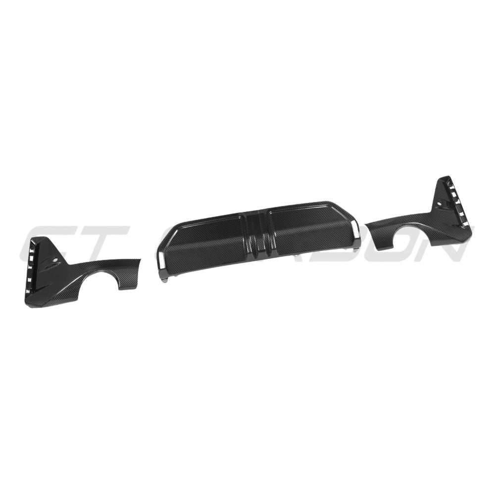 BMW 3 SERIES G20/G21 2022+ LCI CARBON FIBRE DIFFUSER - ROUND TIPS - MP
