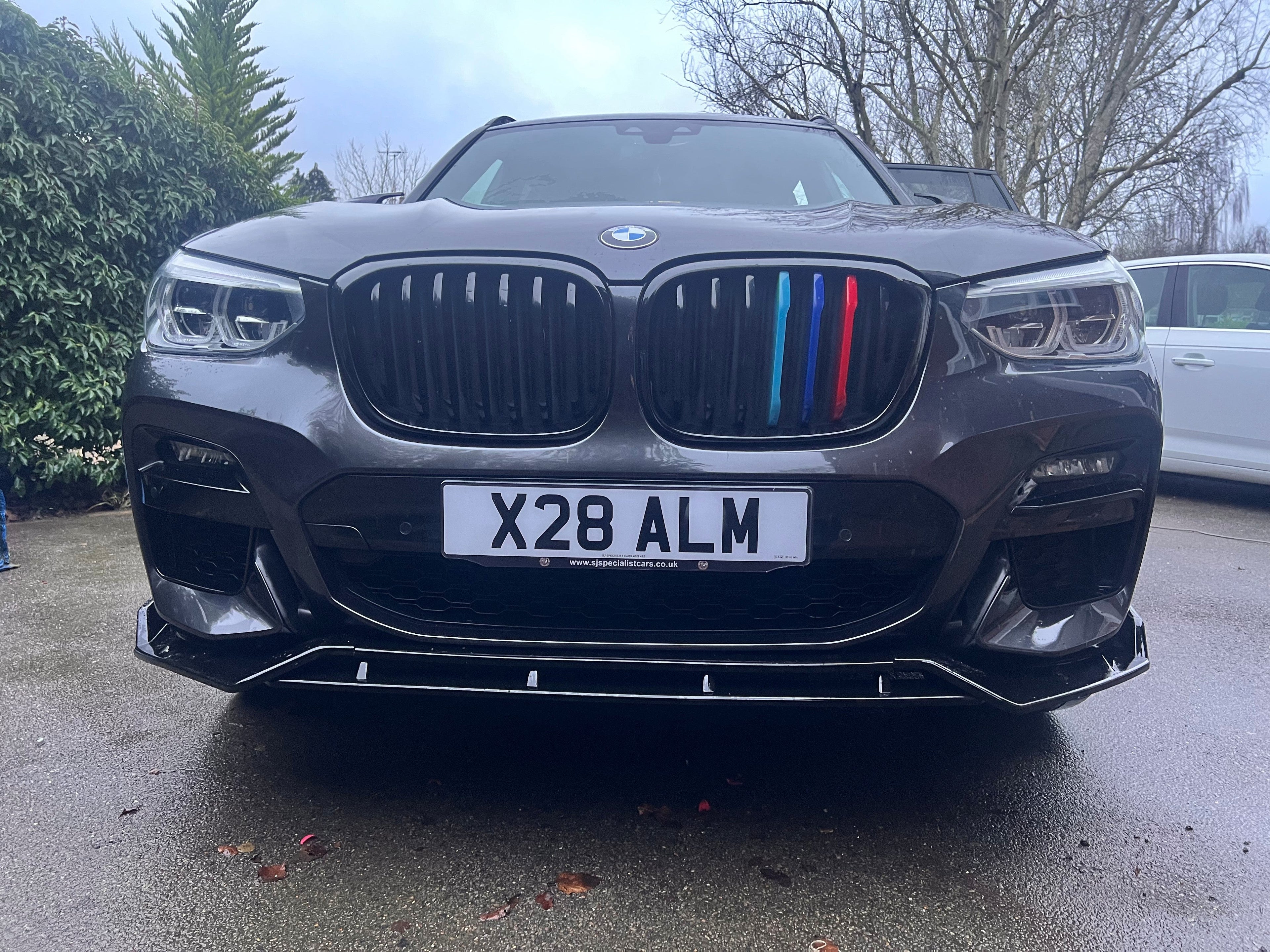MP Style Gloss Black Front Splitter for BMW G01 X3 G02 X4 Pre-LCI 18-21