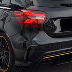 Gloss Black Rear Bumper Trims for Mercedes Benz W176 A Class 13-18