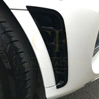 Gloss Black Front Bumper Trims for Mercedes Benz W205 C Class 19-21