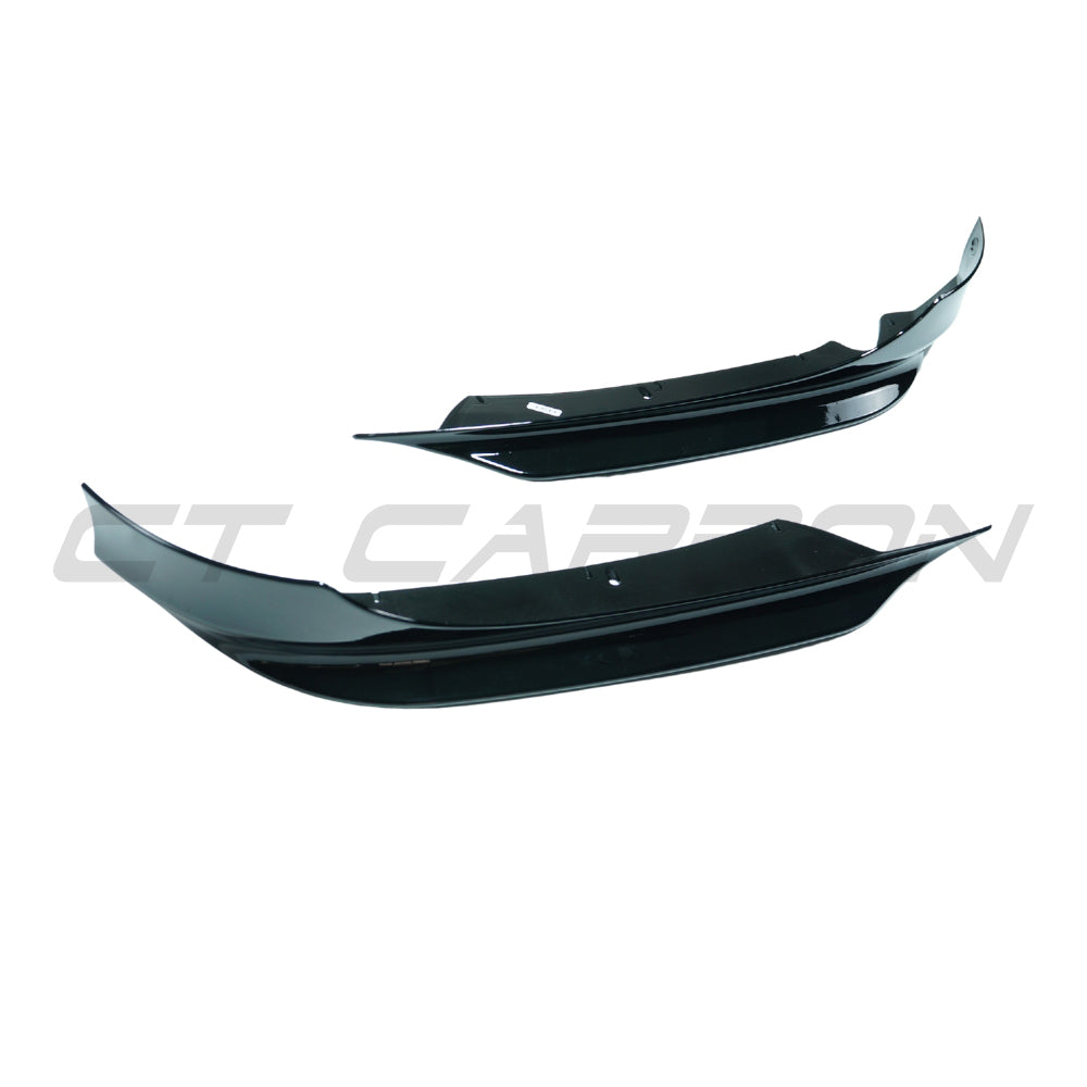 BMW E90/E91 3 SERIES LCI SE 2009-2011 GLOSS BLACK SPLITTER CORNERS - V1