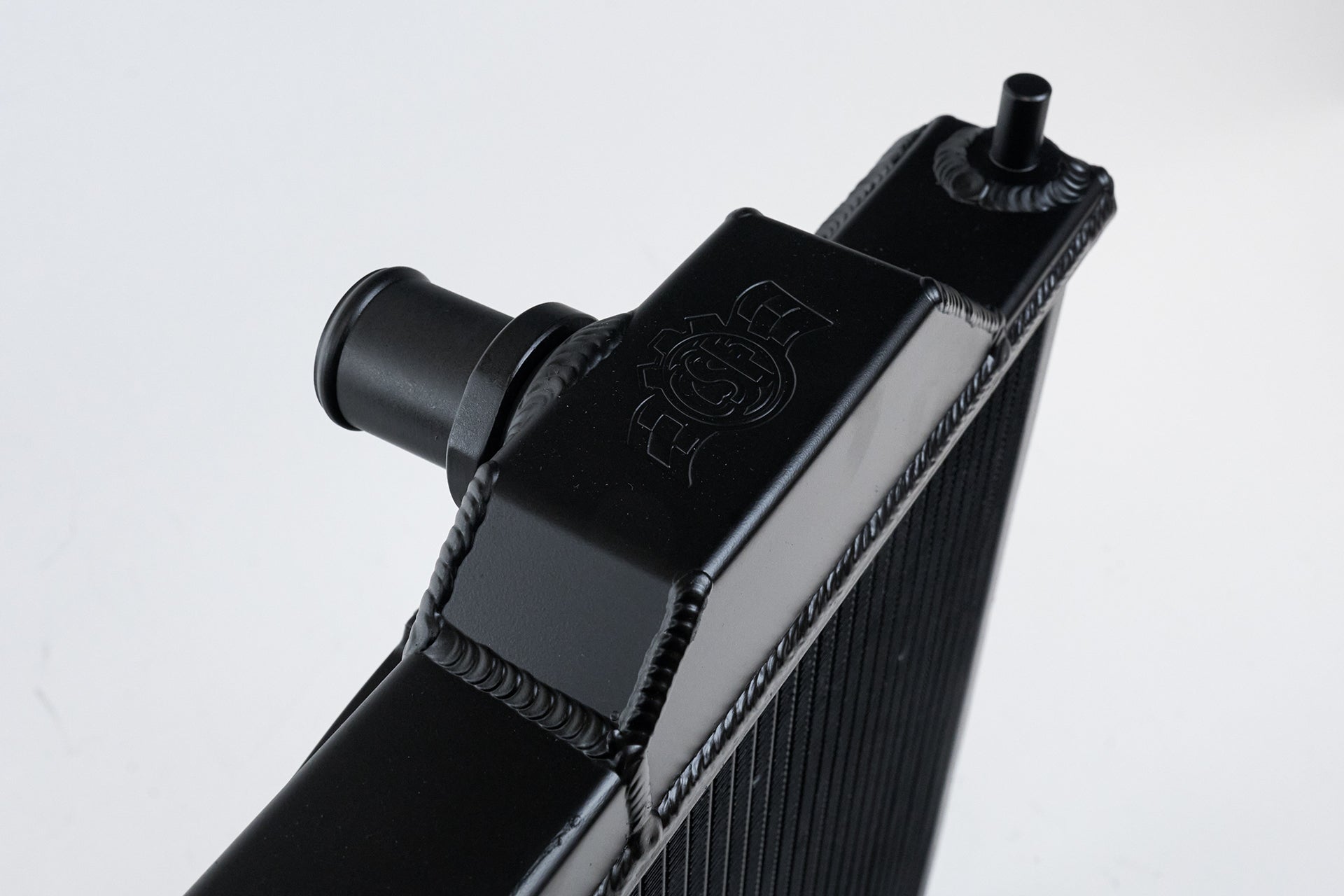 CSF Mitsubishi Evo 7/8/9 Full Size Slim Radiator w/ 12in SPAL Fan - Black