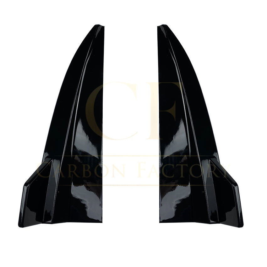 Gloss Black Rear Bumper Spats for Mercedes Benz W205 C Class Estate 15-21