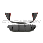 PORSCHE TAYCAN / TAYCAN 4 / TAYCAN 4S / TAYCAN GTS 2019+ CARBON FIBRE DIFFUSER