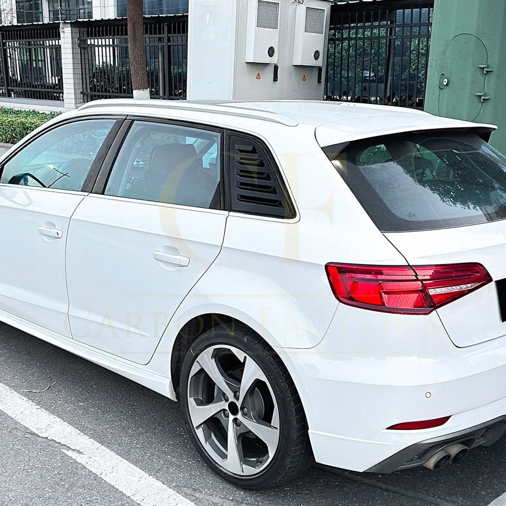 Gloss Black Window Louver Vents for Audi A3 8V S3 Hatchback 13-20