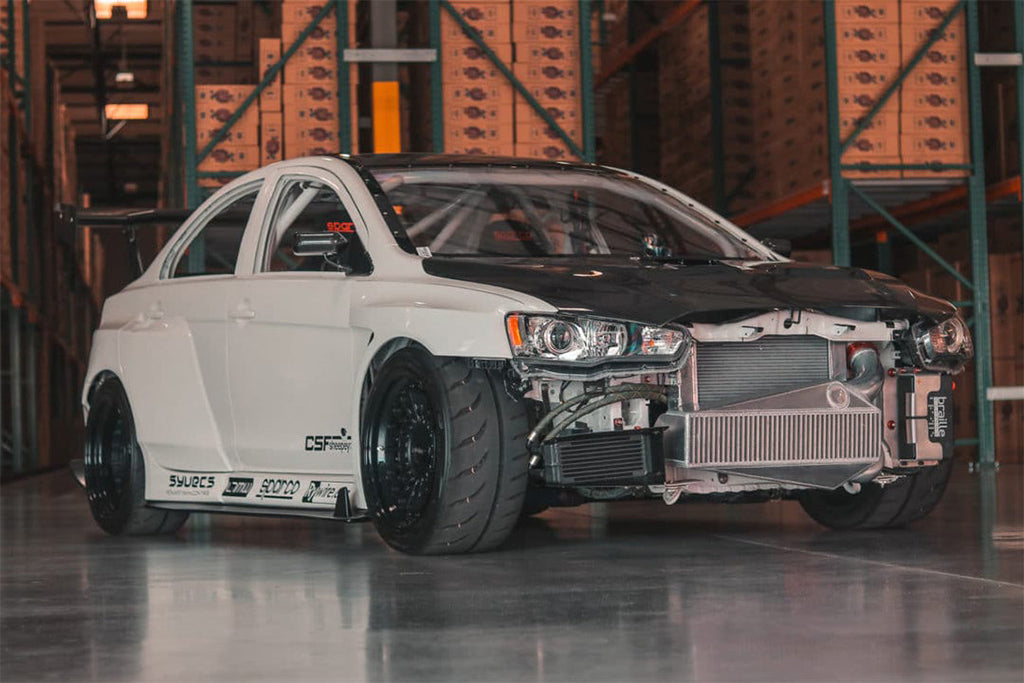 CSF Universal Dual-Pass Oil Cooler - M22 x 1.5 connections - 13L x 4.75H x 2.16W