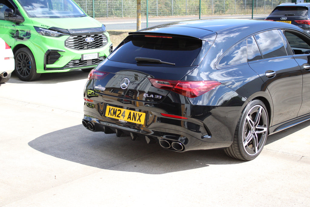 Mercedes CLA W118 C118 Rear Diffuser with Quad Tips | Gloss Black