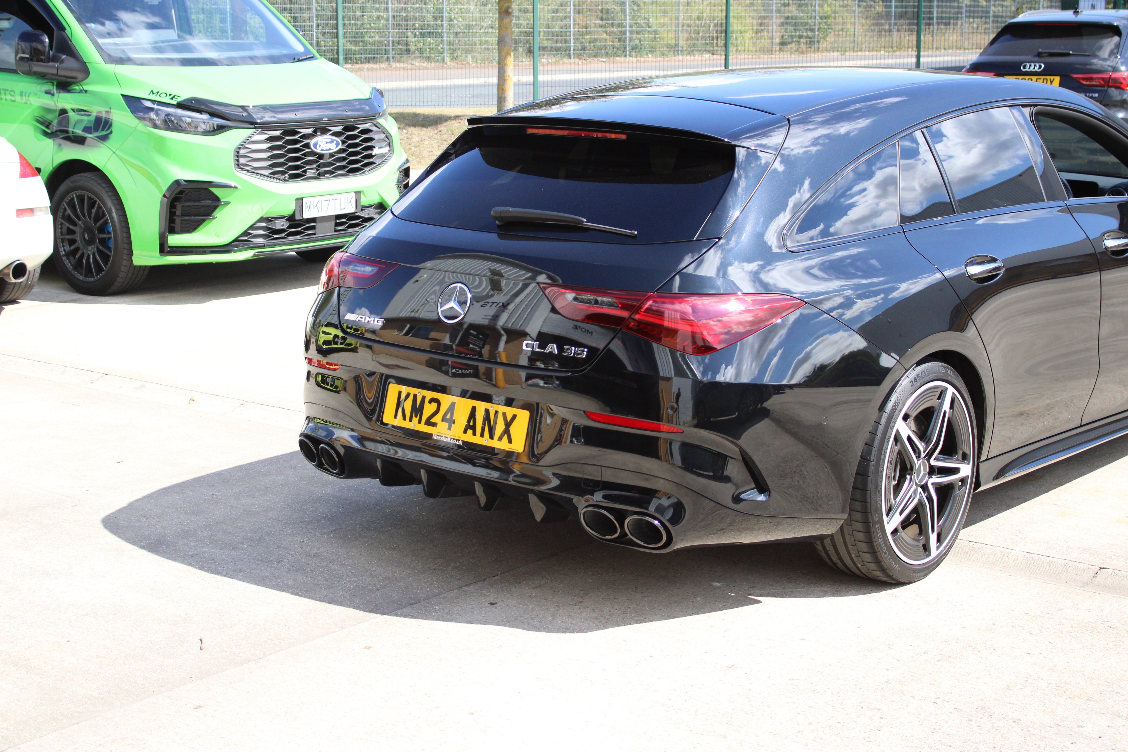 Mercedes CLA W118 C118 Rear Diffuser with Quad Tips | Gloss Black